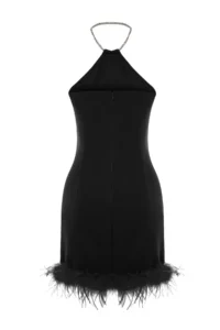 TRENDYOLMİLLA Black Body-Fitting Shiny Stone Weaving Short Chic Evening Gown her dress - Image 10