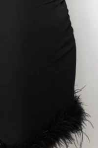 TRENDYOLMİLLA Black Body-Fitting Shiny Stone Weaving Short Chic Evening Gown her dress - Image 5