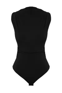 TRENDYOLMİLLA Black Fitted snaps Knitting Bodysuit .D.00012 - Image 7