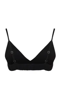 TRENDYOLMİLLA Black Crop Shiny Stone Weaving Bustier - Image 8