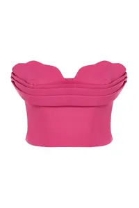 TRENDYOLMİLLA Fuchsia Crop Weaving Bustier - Image 8