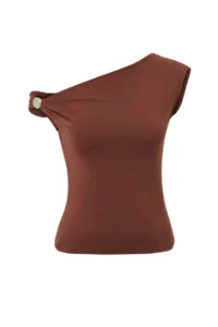 TRENDYOLMİLLA Brown Metal with accessories Knitting Blouse - Image 7