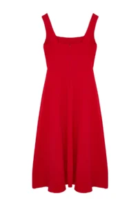 TRENDYOLMİLLA Rejection A-Kesim Weaving Chic Evening Gown Dress - Image 7