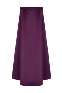 TRENDYOLMiLLA Purple Weaving Satin Balloon Maxi Skirt - Image 6