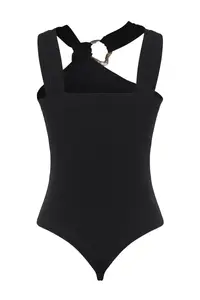 TRENDYOLMİLLA Black Accessory Detailed Snap Knitting Bodysuit .D.00002 - Image 9