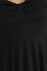 TRENDYOLMİLLA Black Chest Detailed Knitting Blouse - Image 4