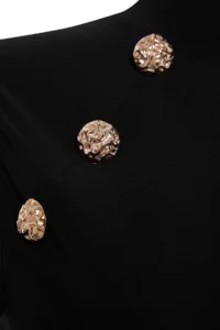 TRENDYOLMİLLA Black Accessory Detailed Knitting Chic Blouse - Image 2