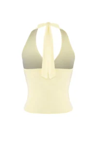 TRENDYOLMİLLA Light Yellow Double breasted Yaka Accessory Detailed Knitting Party Blouse - Image 6
