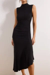 TRENDYOLMİLLA Black Skirt Ruffle Detailed Knitting Chic Evening Gown Night Graduation Dress - Image 3