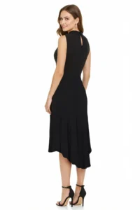 TRENDYOLMİLLA Black Skirt Ruffle Detailed Knitting Chic Evening Gown Night Graduation Dress - Image 6