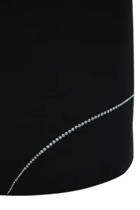 TRENDYOLMİLLA Black Fitted Shiny Stone Weaving Evening Gown Gece Graduation Dress - Image 4