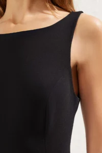TRENDYOLMİLLA Black Balloon Skirt Detailed Inside Shorts Lined Weaving Short Evening Gown Gece Graduation Dress - Image 4