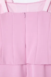 TRENDYOLMİLLA Pink A-Cut Bow Detailed Weaving Chic Evening Gown Night Graduation Dress - Image 9