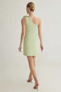 TRENDYOLMİLLA Mint A-Kesim removable Accessory Detailed Weaving Chic Evening Gown Gece Graduation Dress - Image 5