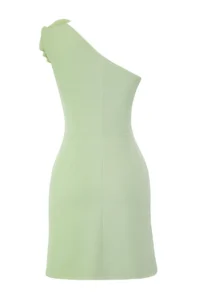 TRENDYOLMİLLA Mint A-Kesim removable Accessory Detailed Weaving Chic Evening Gown Gece Graduation Dress - Image 7
