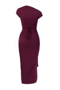 TRENDYOLMİLLA Plum Fitted Back Adjustable Lace Evening Gown Night Graduation her dress - Image 7