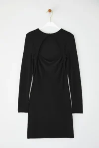 TRENDYOLMİLLA Black Body-Fitting Knitting Short Chic her dress - Image 7