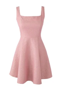TRENDYOLMİLLA Pink A Cut jacquard Mini Chic Gece Graduation Dress - Image 5