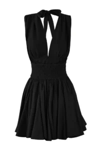 TRENDYOLMİLLA Black Waist Opening/skater Fall Detailed Siphon Short/Mini Dress - Image 6