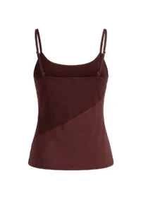 TRENDYOLMİLLA Limited Edition Brown Hafif Off-Shoulder Neck Satin Party Blouse - Image 10