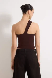 TRENDYOLMİLLA Brown Accessory Detailed Party Blouse - Image 4