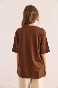 Olalook Women Brown Garnili T-Shirt - Image 2
