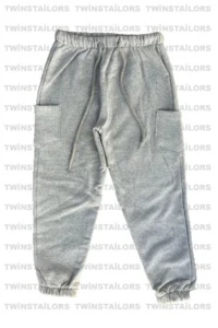 twins tailors Pack of 3 Unisex Black-Grey-Navy Blue Children's Sweatpants with Fleece Inside and Elastic Legs - Image 2