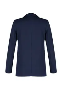 TRENDYOLMİLLA Navy Blue Regular Gray Geometric Patterned Lined Tek buttoned with pocket Weaving Blazer Jacket - Image 8