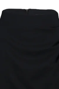 TRENDYOLMiLLA Black Front Gather Detailed Double breasted Mini Size Weaving Skirt - Image 8
