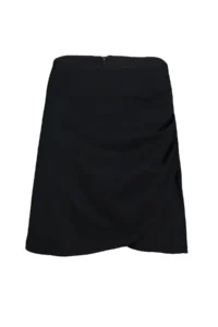 TRENDYOLMiLLA Black Front Gather Detailed Double breasted Mini Size Weaving Skirt - Image 9
