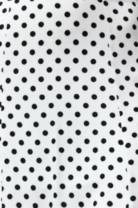 TRENDYOLMiLLA Ecru Polka Dot Slit Detailed Viscose Midi Weaving Skirt - Image 6