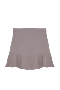 TRENDYOLMiLLA Gray Skirt Ucu with flywheel Mini Weaving Skirt - Image 6