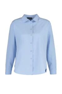TRENDYOLMİLLA Mavi Loose Fit Cotton Weaving Shirt - Image 11
