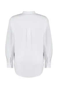 TRENDYOLMİLLA White Loose Fit Cotton Weaving Shirt - Image 7