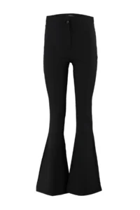 TRENDYOLMİLLA Black Flare flared leg High Waist Bootcut Weaving Dress Pants - Image 12
