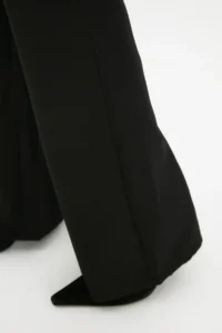 TRENDYOLMİLLA Black Flare flared leg High Waist Bootcut Weaving Dress Pants - Image 14
