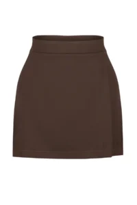 TRENDYOLMiLLA Bitter Coffee Double breasted Weaving Shorts Skirt - Image 14