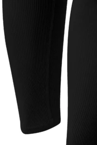 TRENDYOLMİLLA Black seamless/Seamless Full Size Knitting Sports Leggings - Image 11