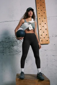 TRENDYOLMİLLA Black seamless/Seamless Full Size Knitting Sports Leggings - Image 2