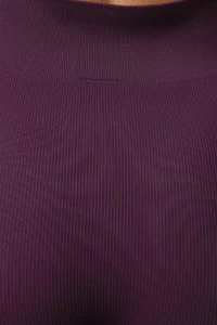 TRENDYOLMİLLA Plum seamless/Seamless Full Size Knitting Sports Leggings - Image 4