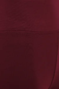 TRENDYOLMİLLA Burgundy Shaping Elastic Waist High Waist Flexible Knitting Leggings - Image 15