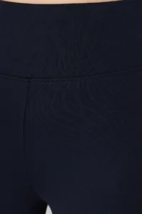 TRENDYOLMİLLA Navy Blue Shaping Elastic Waist High Waist Knitting Leggings - Image 5