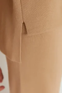 TRENDYOLMİLLA Camel Dog collar Knitwear Top and Bottom Set - Image 3