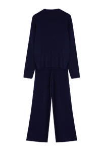 TRENDYOLMİLLA Navy Blue Dog collar Knitwear Top and Bottom Set - Image 7