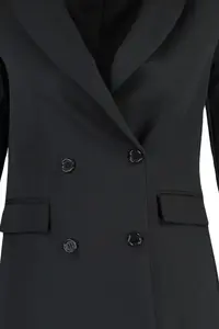 TRENDYOLMİLLA Black Regular Lined buttoned Weaving Blazer Jacket - Image 8