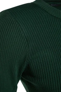 TRENDYOLMİLLA Emerald Green Midi Knitwear Crew Neck Dress - Image 7