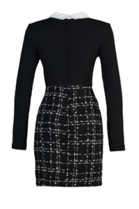 TRENDYOLMİLLA Black Tweed Weaving Dress - Image 12