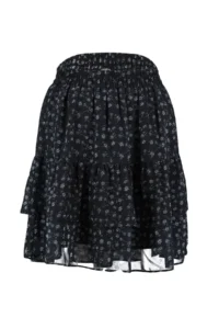 TRENDYOLMiLLA Black Floral Lined with flywheel Siphon Mini Weaving Skirt - Image 7