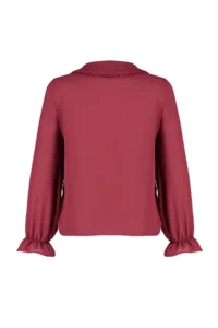 TRENDYOLMİLLA Burgundy Baby Collar Pompom Detailed Regular Normal Pattern Weaving Shirt - Image 11