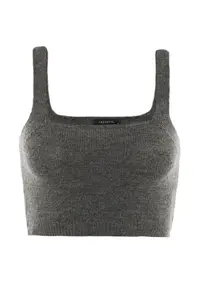 TRENDYOLMİLLA Anthracite Crop Soft textured 2 Sets Blouse-Cardigan Knitwear Set - Image 7